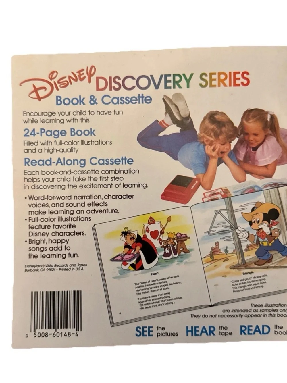 Disney Discovery Series ABC Book Mickey Mouse No Cassette Tape Included